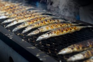 秋刀魚の炭火焼